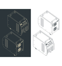 Welding Machine Isometric Blueprints