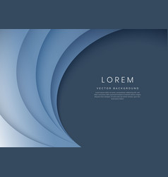 Abstract Blue Geometric Curve Overlay Layer