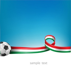 Italian And Mexican Flag Set With Soccer Ball