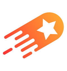 Star Bolide Flat Icon Image