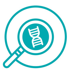 Dna Research Stroke Icon