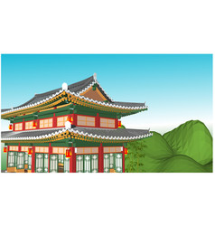 Hanok Buildings Isolated Set