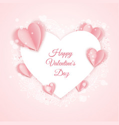 Happy Valentine S Day Card Template With Paper