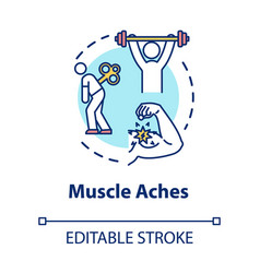 Muscle Aches Concept Icon Physical Strain Arm