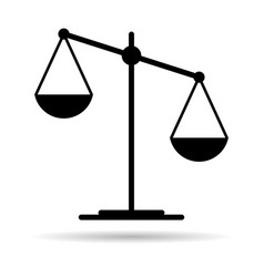 Scale Equal Shadow Icon Lawyer Crime Web Sign