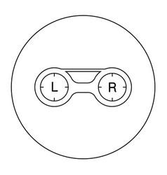 Eye Lens Linear Icon