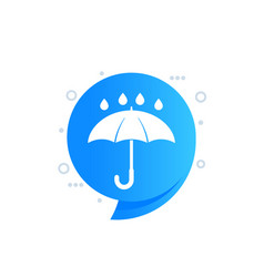 Umbrella And Rain Icon