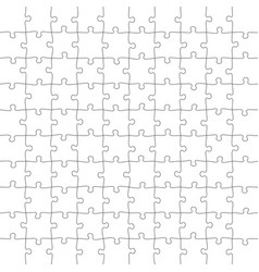 Jigsaw Puzzle Square Piece Template