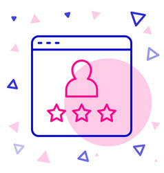 Line Consumer Or Customer Product Rating Icon