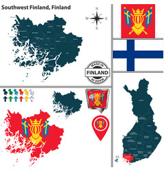 Map Of Southwest Finland Finland