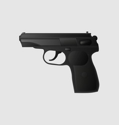 Realistic 9 Mm Black Pistol