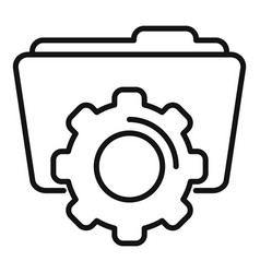 Repair Backup Icon Outline Data Cloud