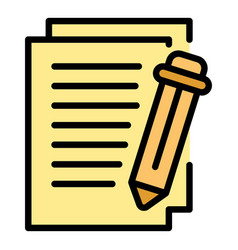 Writing Data Icon Flat