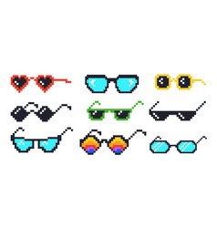 Pixel Glasses Cartoon 8 Bit Sunglasses Thug Life