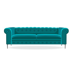 Chesterfield Sofa Isolated Comfortable Couch Seat