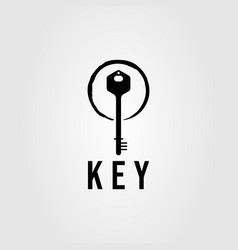 Old Key Or Vintage Lock Logo Design