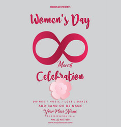 Womens Day Big Party Flyer Poster Design