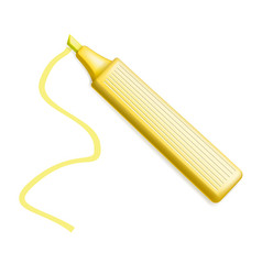 Yellow Highlighter Pen Marker