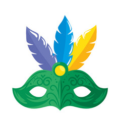 Mardi Gras Green Mask