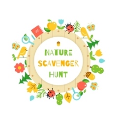 Nature Scavenger Hunt Kids Game Poster