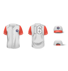 Baseball Uniform Realistic Set