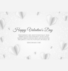 Happy Valentine S Day Card Template With Paper