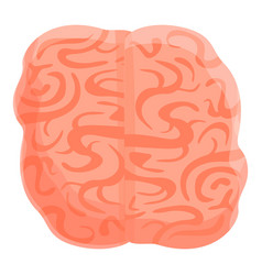 Human Brain Side Icon Cartoon Style