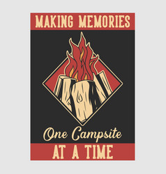 Vintage Poster Design Making Memories One