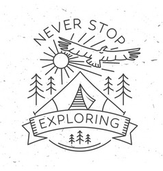 Never Stop Exploring Concept