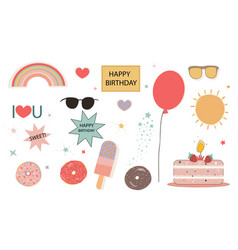 Birthday Card Sticker Set