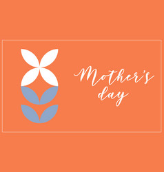 Happy Mothers Moms Day Flower In Geometric Shapes