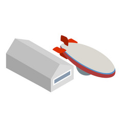 Zeppelin Icon Isometric Style