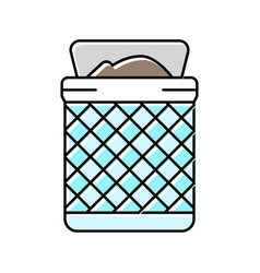 Bathroom Bin Interior Color Icon