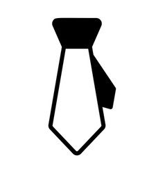 Tie Neck Icon Isolated On White Background