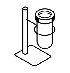 A Linear Icon Of Retort Stand