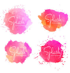 Abstract Colorful Splash Set