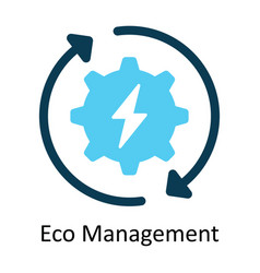 Eco Management Flat Icon Design