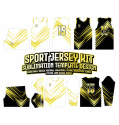 Gradient Yellow Arrow Jersey Design Sportswear