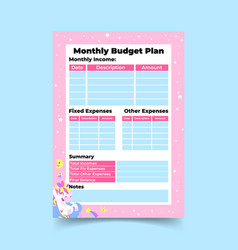 Monthly Budget Plan Template Income Plan