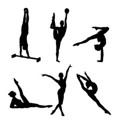 Set Of Artistic Gymnastics Design