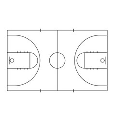 Drawing basketball ball in black color Royalty Free Vector