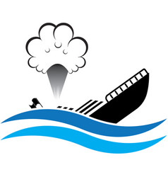 Burning Or Sinking Ship Icon