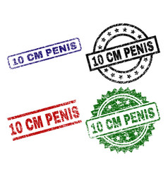 Scratched Textured 10 Cm Penis Stamp Seals