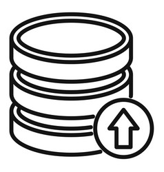 Storage Server Icon Outline Data Cloud