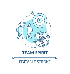 Encourage Teamwork In Office Concept Icon