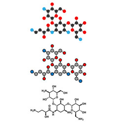 Amikacin Aminoglycoside Antibiotic Molecule