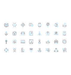 Quick Thinking Linear Icons Set Nimble