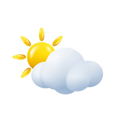 Weather Forecast Sun Behind Cloud Overcast