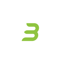 Letter b technology logo Royalty Free Vector Image