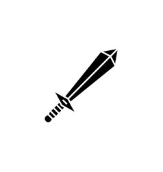 Medieval sword icon logo design Royalty Free Vector Image